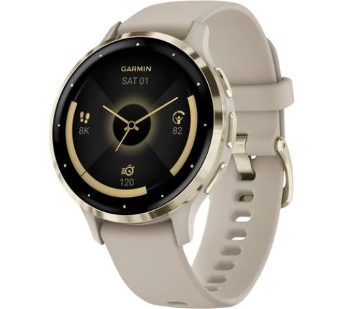Умные часы Garmin Venu 3S френч-грей, с силиконовым ремешком