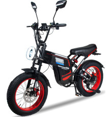 Электровелосипед Minako Apex 2025 черный/красный