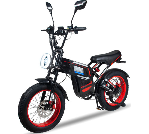 Электровелосипед Minako Apex 2025 черный/красный
