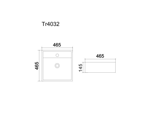 Умывальник Uptrend Medusa XL глянцевый белый