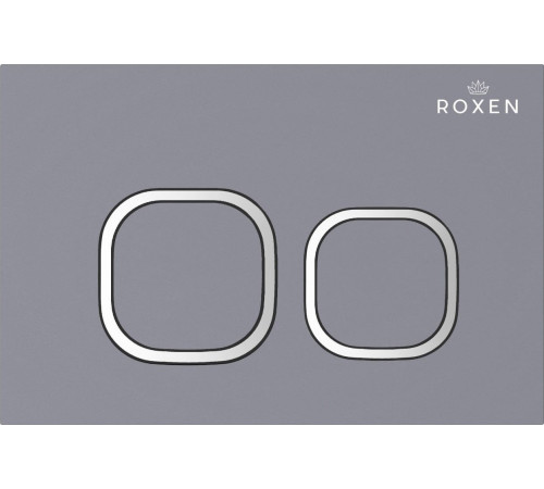 Унитаз подвесной Roxen Royal Matt в комплекте с инсталляцией StounFix Dual Fresh 6 в 1 968280 кнопка: серый бетон