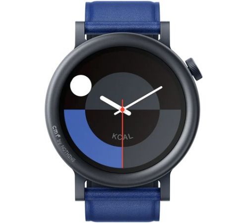 Умные часы CMF Watch Pro 2 темно-серый, синий кожаный ремешок