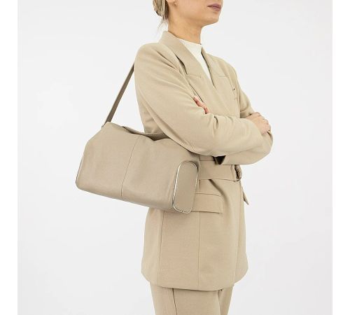 Женская сумка Poshete 845-SJ7253NOL-LCF светлый кофейный