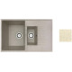 Кухонная мойка БелЭворс Forma R бежевый, без сифона