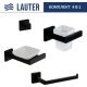 Набор аксессуаров для ванной Lauter 21SH71062 + 21SH71052 + 21SH71072 + 21SH71092 Matt Black, 4 предмета