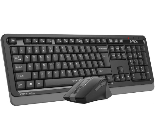 Офисный набор A4Tech Fstyler FGS1035Q черный/серый
