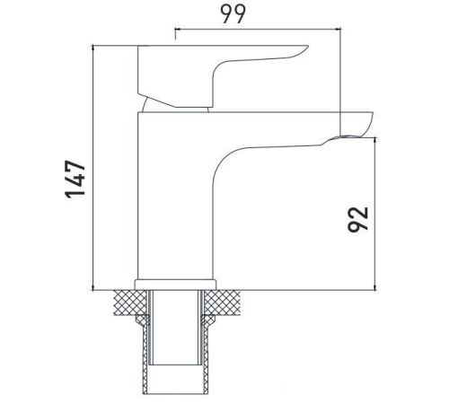 Смеситель Gross Aqua Space 6515288С