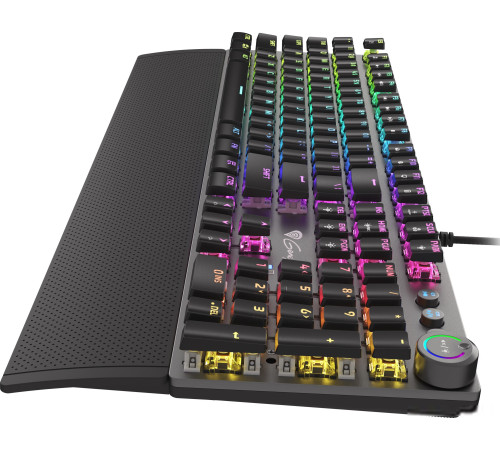 Клавиатура Genesis Thor 401 RGB нет кириллицы
