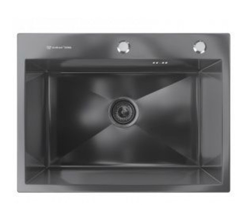 Кухонная мойка Ulgran Steel 60x45 черная брашированная сталь