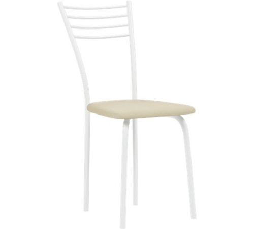 Стул Mio Tesoro Сигма бежевый/белый