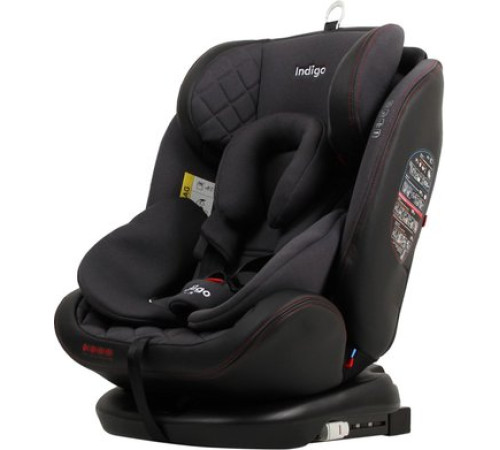 Детское автокресло Indigo Aero Isofix черный/красный