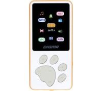 MP3 плеер Digma S4 8GB белый/оранжевый