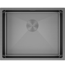 Кухонная мойка Paulmark NEXT 74 UNI PM215444-GM черный/вороненая сталь