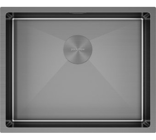 Кухонная мойка Paulmark NEXT 74 UNI PM215444-GM черный/вороненая сталь