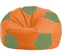 Кресло-мешок Flagman Мяч Стандарт М1.1-216 оранжевый/оливковый