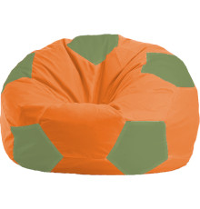 Кресло-мешок Flagman Мяч Стандарт М1.1-216 оранжевый/оливковый