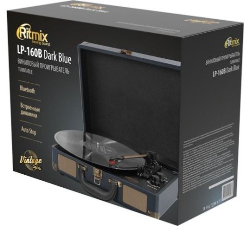 Виниловый проигрыватель Ritmix LP-160B темно-синий