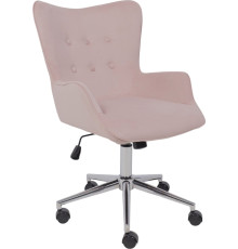Офисное кресло AksHome Bella Chrome Velluto 37 велюр/пыльная роза