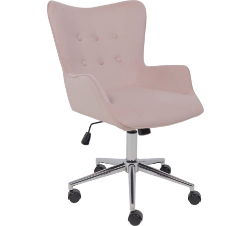 Офисное кресло AksHome Bella Chrome Velluto 37 велюр/пыльная роза