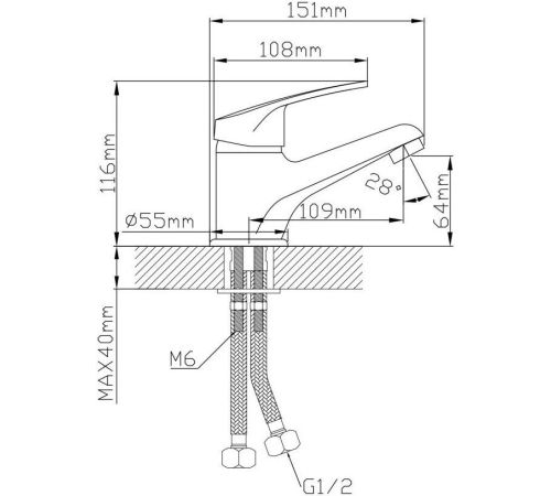Смеситель AV Engineering AVROM1-A100-110