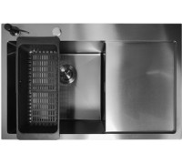 Кухонная мойка Stellar Decor S7850NB-L-D нано черный