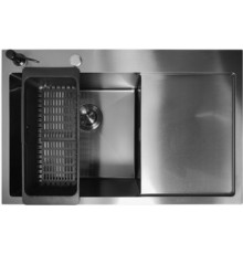 Кухонная мойка Stellar Decor S7850NB-L-D нано черный