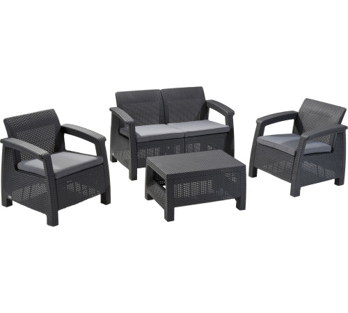 Набор садовой мебели Keter Corfu Set 223204 графит