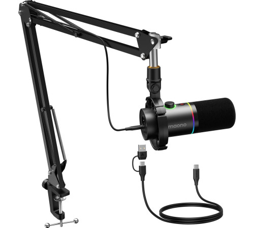 Проводной микрофон Maono PD200XS черный