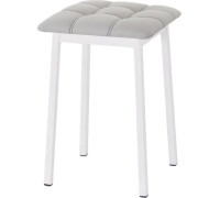 Табурет AMC Comfort 7К6.6 кожзам, серый/белый