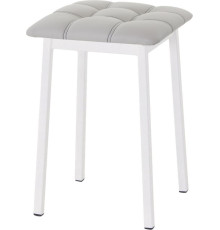 Табурет AMC Comfort 7К6.6 кожзам, серый/белый