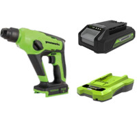 Перфоратор Greenworks GD24SDS1K2 3803107UA с 1-им АКБ