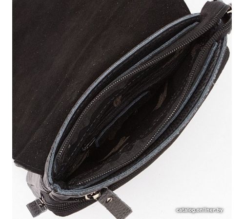 Мужская сумка Poshete 196-9080-42-DGR серый