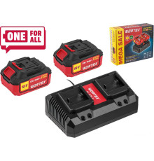 Аккумулятор с зарядным устройством Wortex 1329413 18В/4.0 Ah + 18В