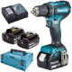 Дрель-шуруповерт Makita DDF485RF3J с 3-мя АКБ, кейс