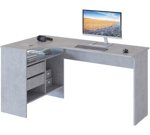 Стол Сокол СПм-25 левый, бетон