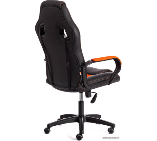 Игровое геймерское кресло TetChair Driver иск.кожа/ткань, черный/оранжевый