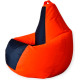 Кресло-мешок Mio Tesoro Груша Kombo XXL GF-130x85-OG оранжевый/графит