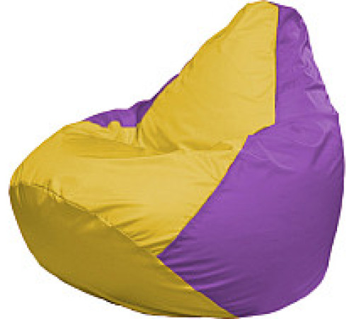Кресло-мешок Flagman Груша Супер Мега 4XL Г5.1-253 жёлтый/сиреневый