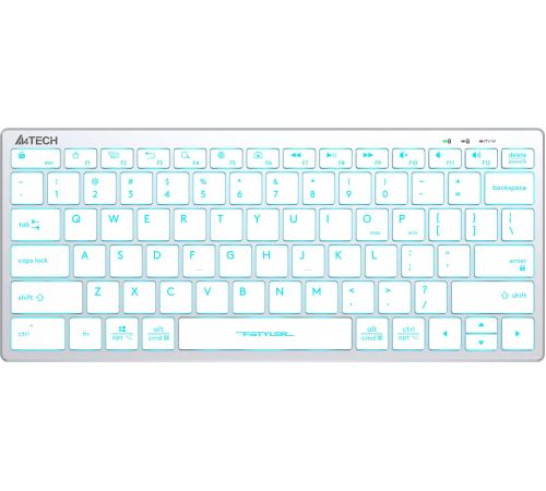 Клавиатура A4Tech Fstyler FX61 серебристый/белый
