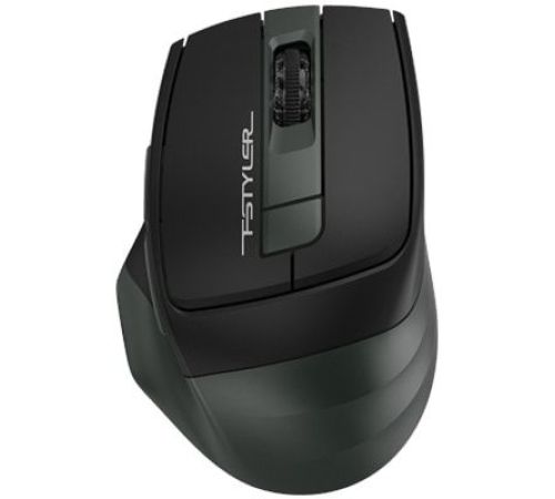 Мышь A4Tech Fstyler FB35 черный/зелёный