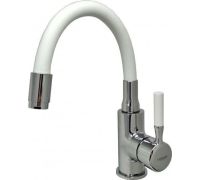 Смеситель Ledeme L1399-3 хром/белый