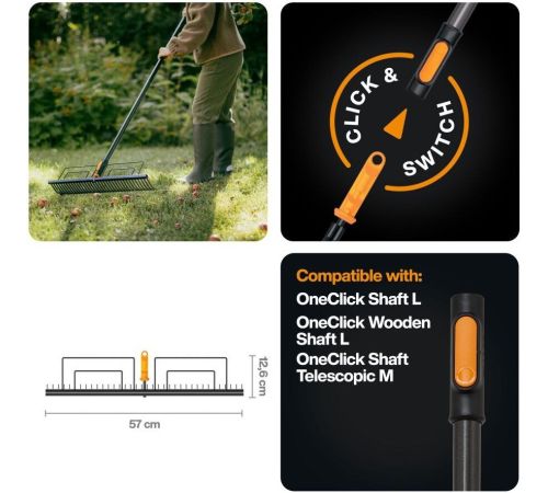 Грабли зубчатые Fiskars 1080680