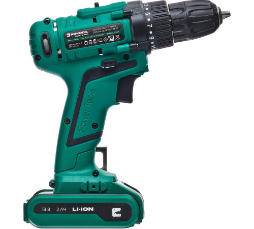 Дрель-шуруповерт Rokodil Twist 2 Pro 1 АКБ, кейс, оснастка