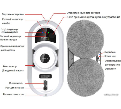 Робот для мытья окон Hobot 388 Ultrasonic