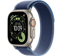 Умные часы Apple Watch Ultra 3 LTE 49 мм титановый корпус, природный/синий, нейлоновый ремешок размера M/L