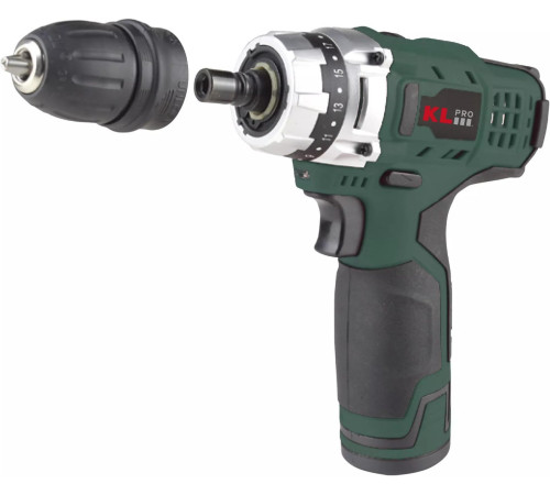 Дрель-шуруповерт KLPRO KLNM1020 с 2-мя АКБ, кейс