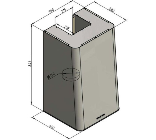 Кухонная вытяжка Elikor MIX 50П-650-Э3Д 942323 белый