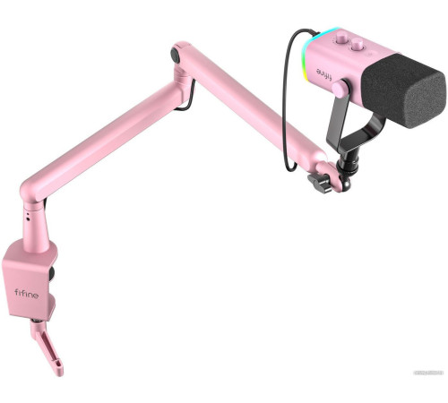 Проводной микрофон FIFINE TAM8 розовый