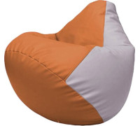 Кресло-мешок Flagman Груша Макси Г2.3-2025 оранжевый/сиреневый