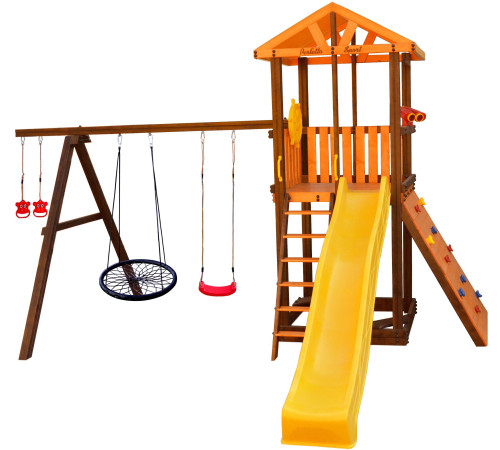 Игровой комплекс Perfetto Sport Pitigliano-5 + качели Паутина